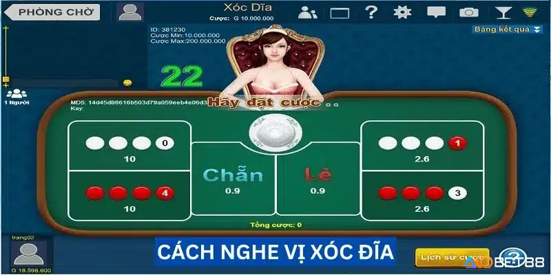 Nghe vị xóc đĩa chuẩn qua Dealer