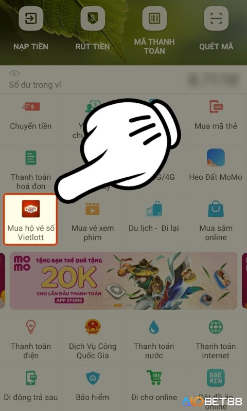 Mua xổ số vietlott ở đâu - Qua momo rất đơn giản